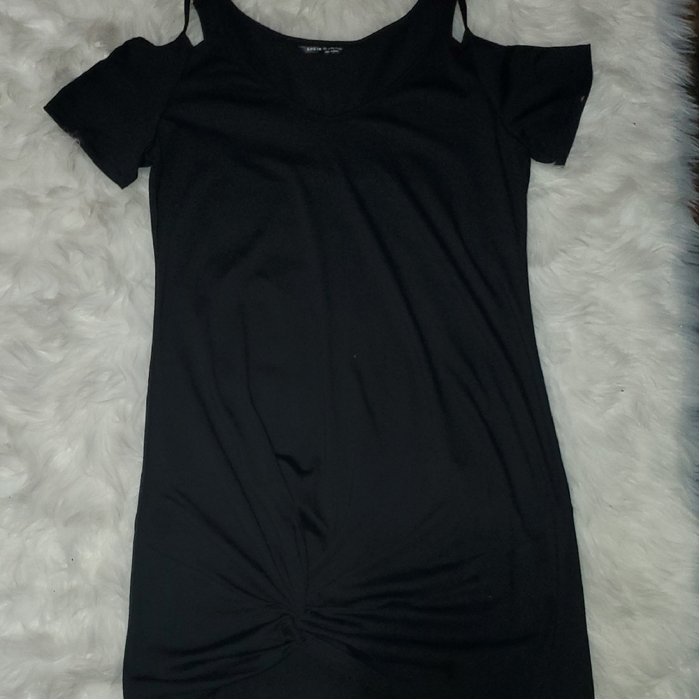 Womens SHEIN Classic Black Casual Mini Dress